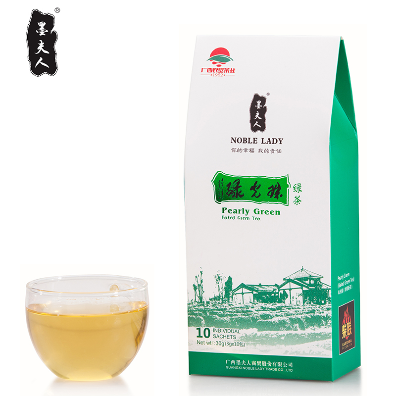 墨夫人 珠光绿 绿茶2015新茶 一级袋泡叶绿茶包10袋30g精品茶叶