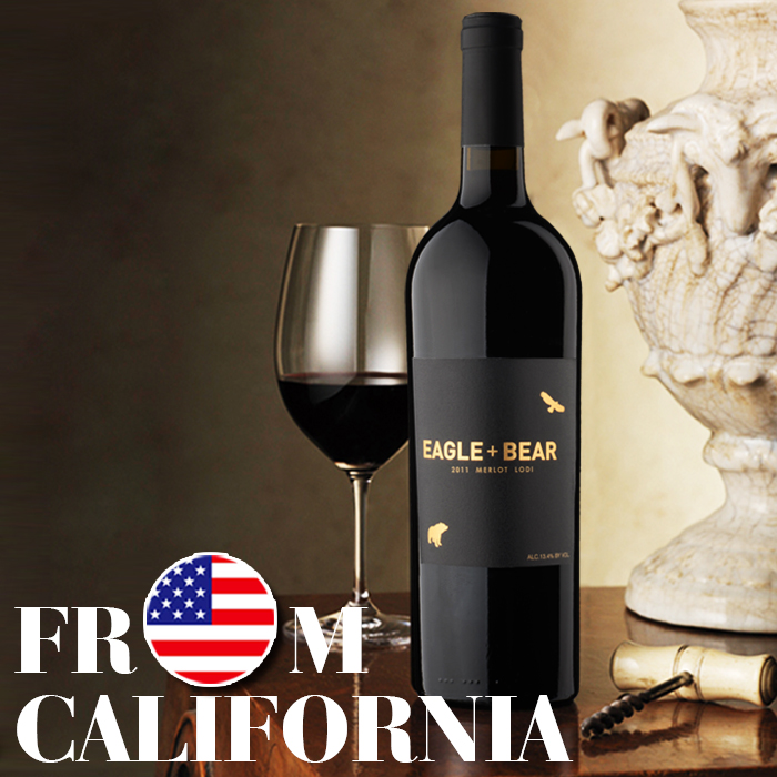 美国加州原瓶进口高端鹰熊干红葡萄酒红酒