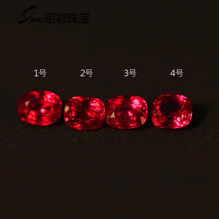 1克拉天然缅甸红色尖晶石裸石戒面 裸石设计镶嵌定制 彩色宝石