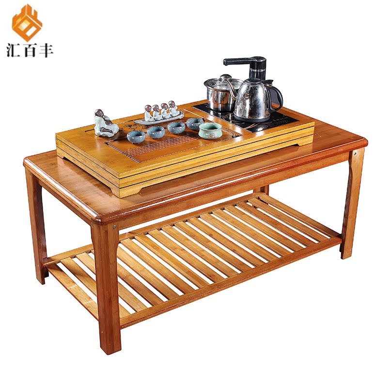 简易实木组装茶几客厅小茶几桌简约泡茶桌功夫茶台茶具桌楠竹家具