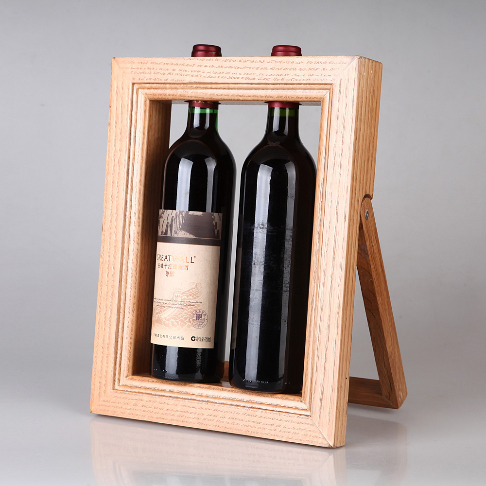 【今日特卖】橡木红酒架创意红酒架摆件相框酒架时尚葡萄酒架酒架