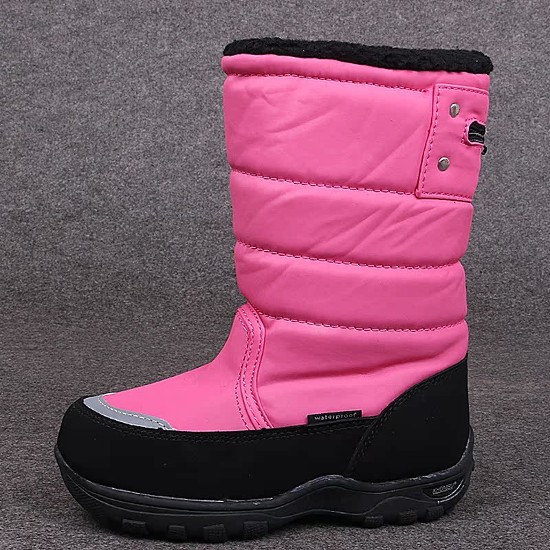 童鞋美国滑雪运动品牌khombu 户外雪地靴保暖抗寒冬靴男女童包邮