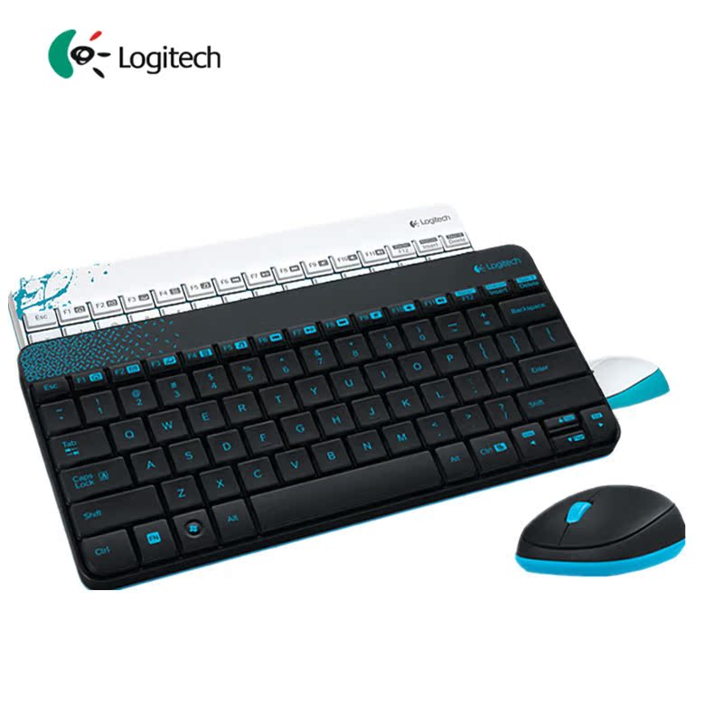 Logitech/罗技 无线鼠标键盘套装MK240 超薄迷你多媒体键鼠套装