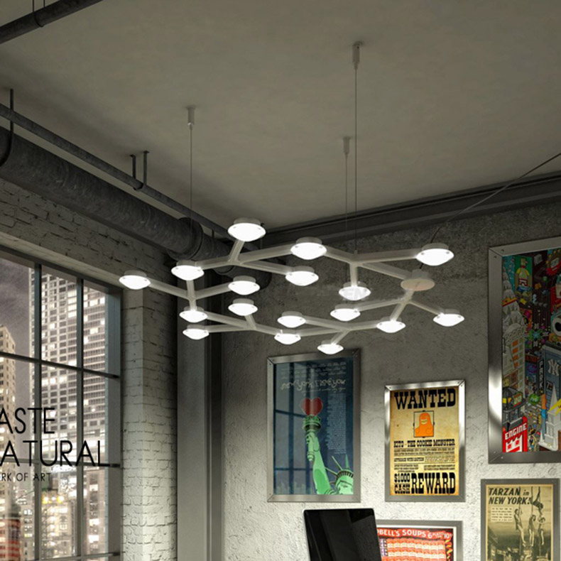 创意繁星吊灯多头个性客厅餐厅卧室LED梅花艺术长方圆形吸顶灯具