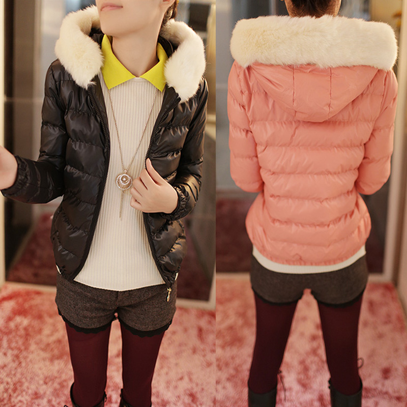 2015冬装新款韩版学生大码棉衣女士短款棉袄保暖修身羽绒棉服加厚