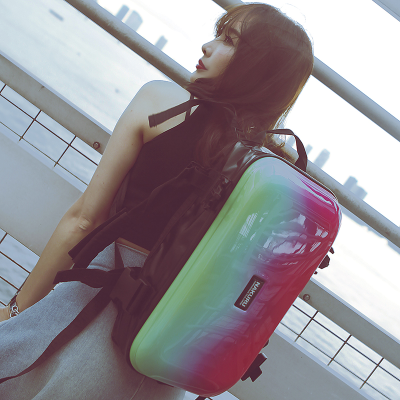 范塔戈萝nakuru渐变系列双肩背包短途手提旅行包女健身包男行李包