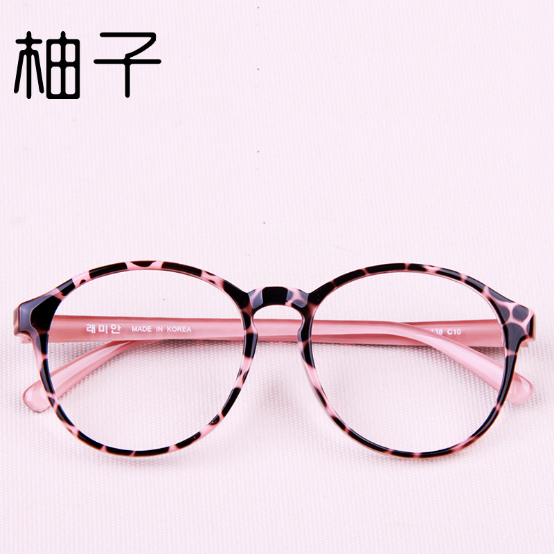 韩国tr90超轻眼镜框 非主流大框镜架女 豹纹全框近视眼镜潮女包邮