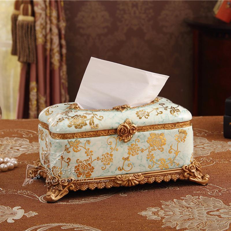 欧式复古纸巾盒 客厅餐桌摆设居家 家居装饰工艺礼品摆件特价