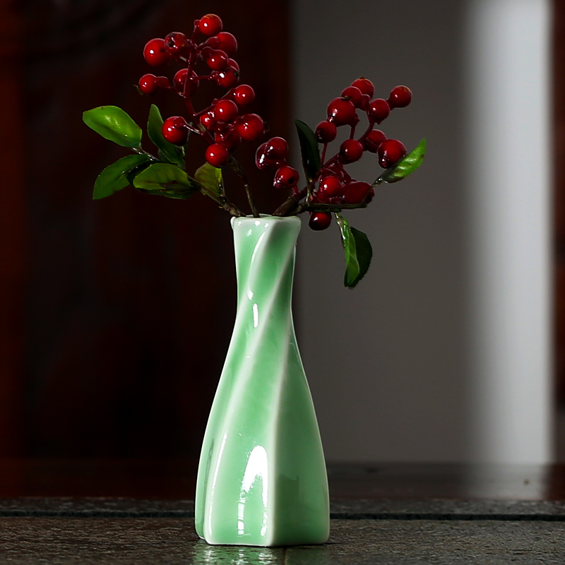 器无形 迷你创意小花器家居装饰品水培花插 小型花瓶日式简约花插