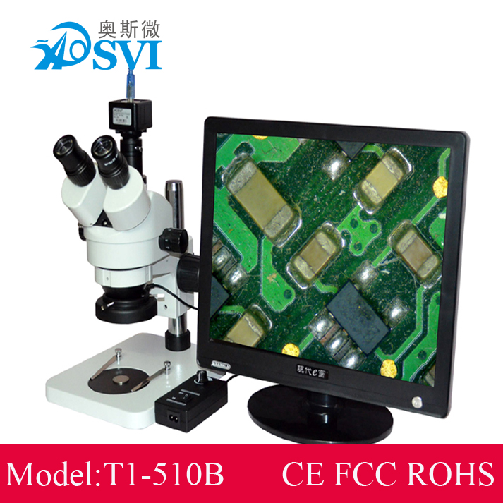 AOSVI 500万像素USB接口/可同时拍照/测量显微镜T1-510B