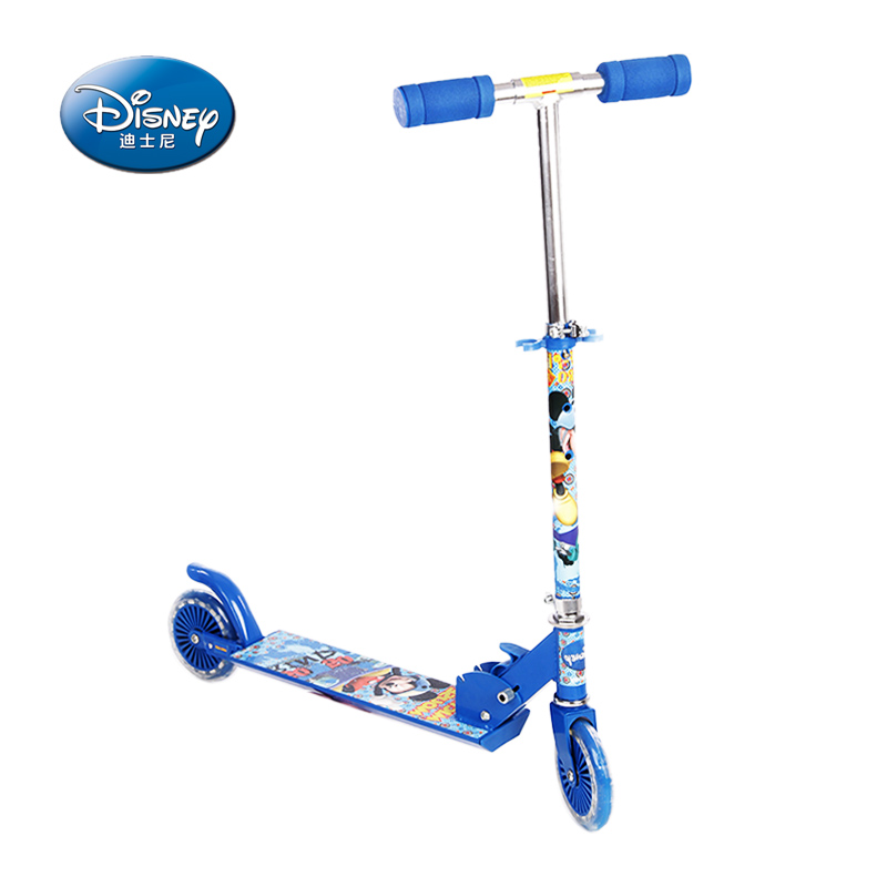 DISNEY/迪士尼正品儿童两轮滑板车宝宝滑轮车二轮可折叠踏板车