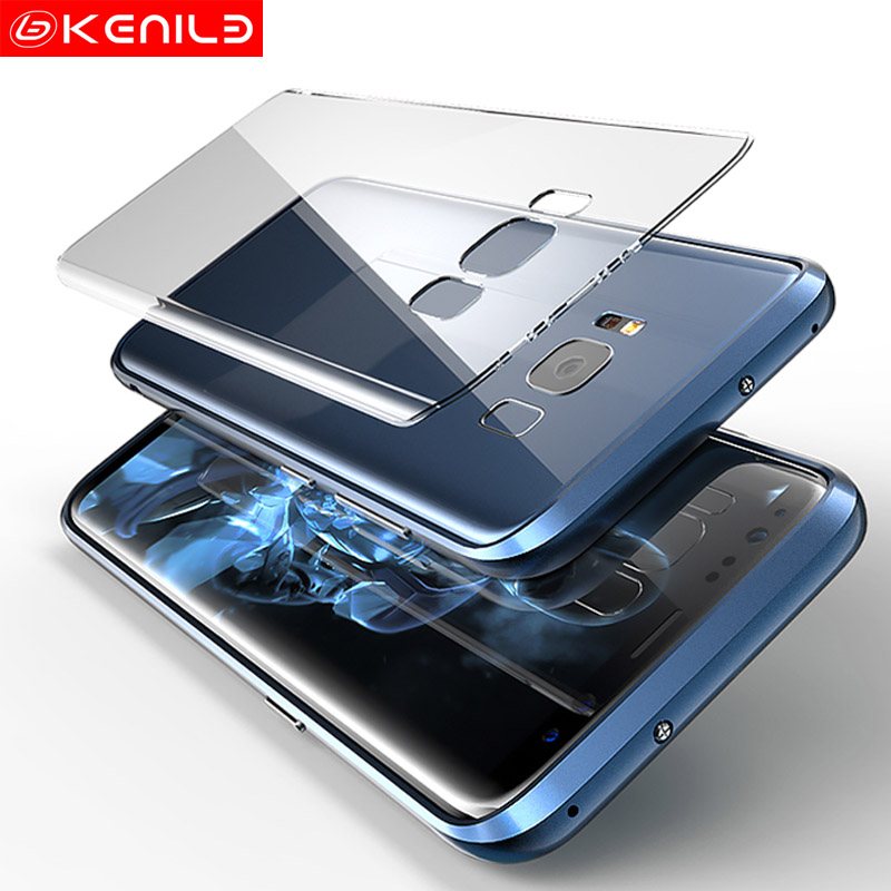 KENILB 三星s8手机壳防摔S8+plus金属边框超薄透明全包创意男女款