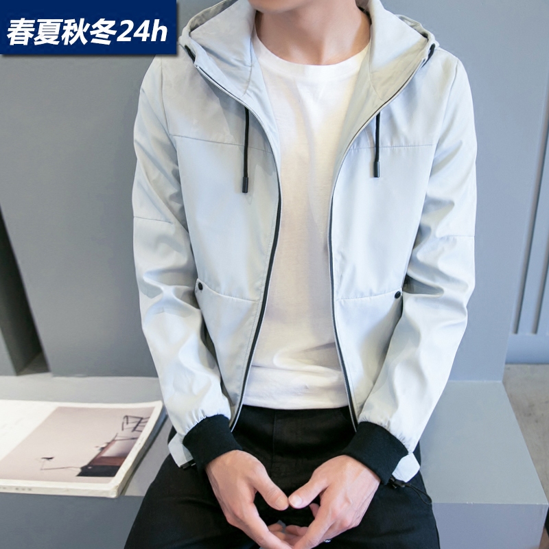 男士外套春秋季2016新款青年韩版修身薄运动夹克上衣学生潮流外衣