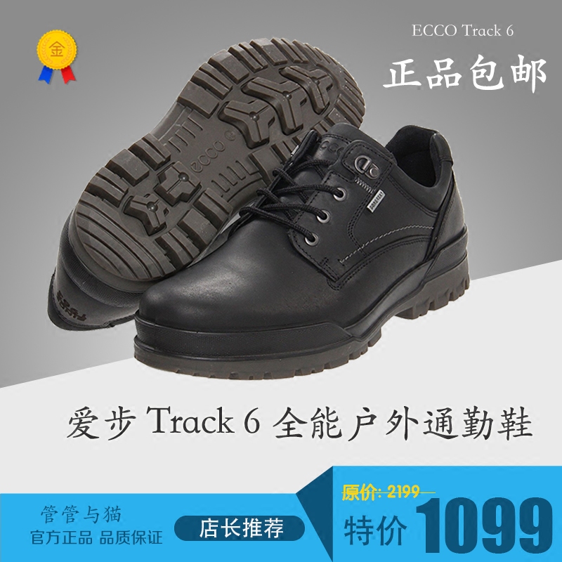 正品代购ECCO爱步TRACK 6踪迹6男士系带休闲鞋全能防水户外522004