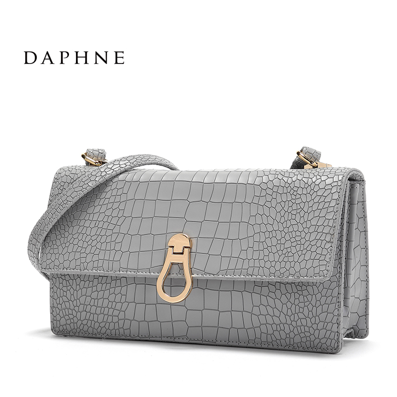Daphne/达芙妮2016新款斜挎单肩包 欧美时尚纹理小方包1016683024