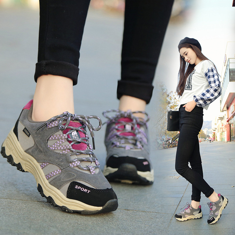 韩国ulzzang原宿复古厚底登山鞋女运动鞋跑步鞋休闲鞋学生女鞋