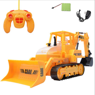 超大型儿童工程车挖土机 无线遥控挖掘机玩具遥控工程车