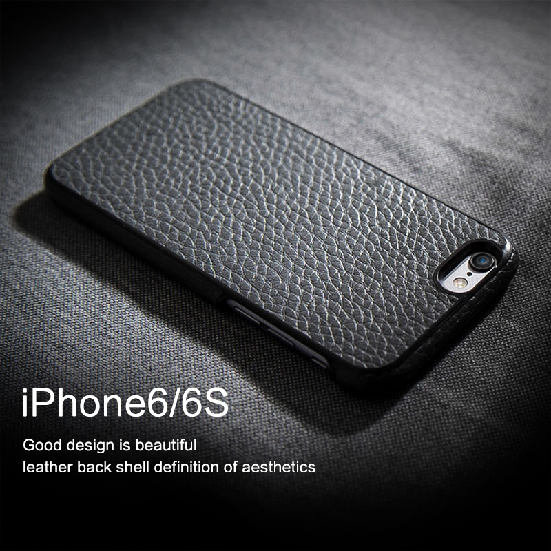 苹果se手机外壳iPone6SPlus后盖皮套真皮 iphone6Puls保护套iph5s