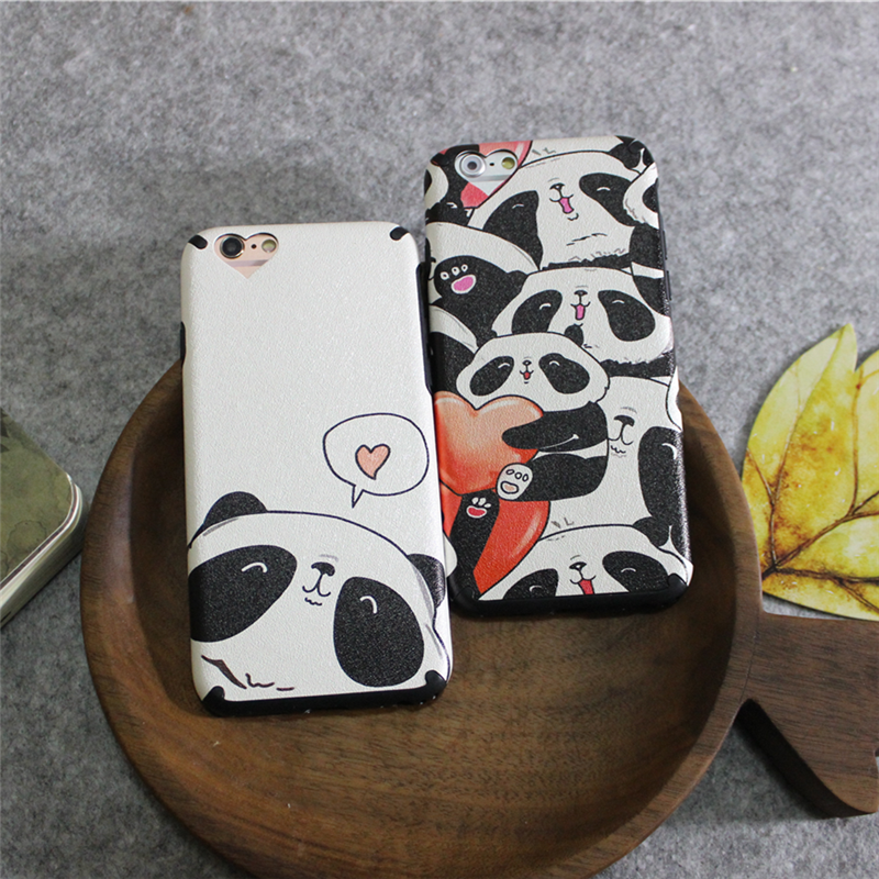 中国风熊猫滚滚iPhone6s手机壳苹果6保护套5软硅胶情侣6splus全包