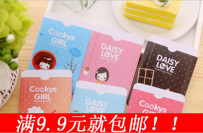 热卖韩国超可爱妞子卡套交通卡套2卡位 饼干女孩妮子卡夹包包必备