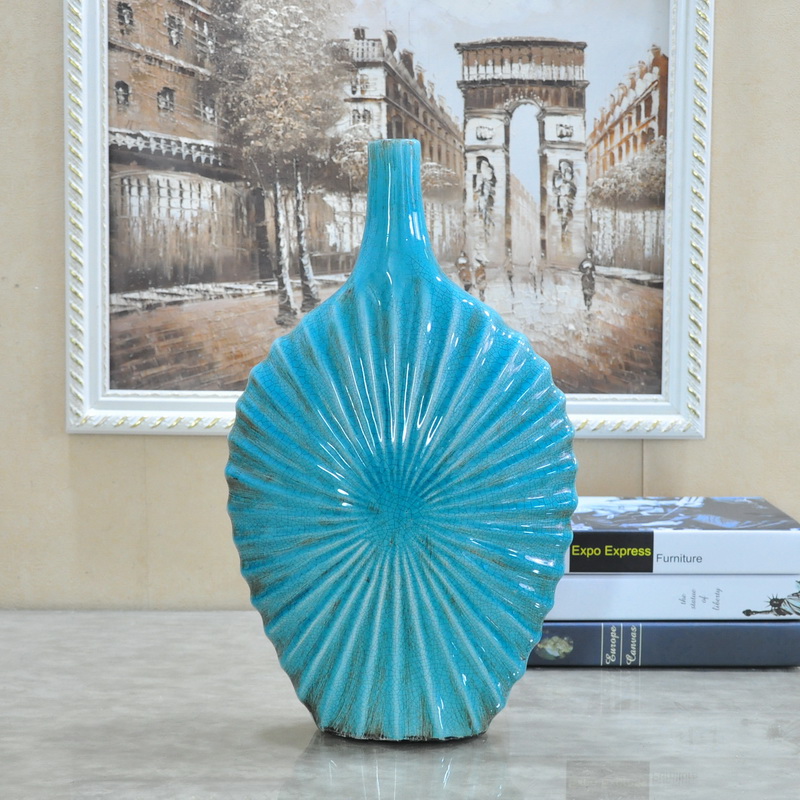 陶瓷器 青花瓷花瓶花插 现代时尚新中式家居客厅装饰工艺品摆件
