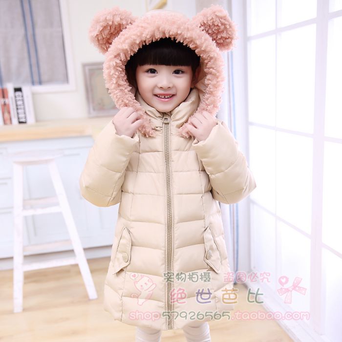 2015新款儿童羽绒服女童中长款中小童装冬装外套加厚反季清仓韩版