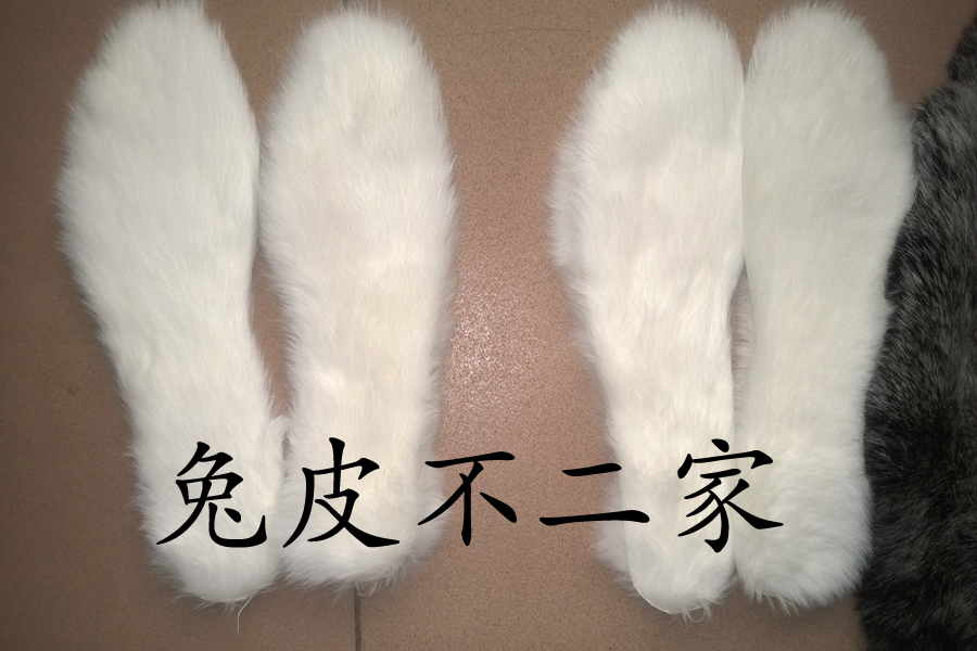 2015冬季 保暖 保真皮毛一体兔皮 兔毛鞋垫 男女除臭 吸汗 雪地靴