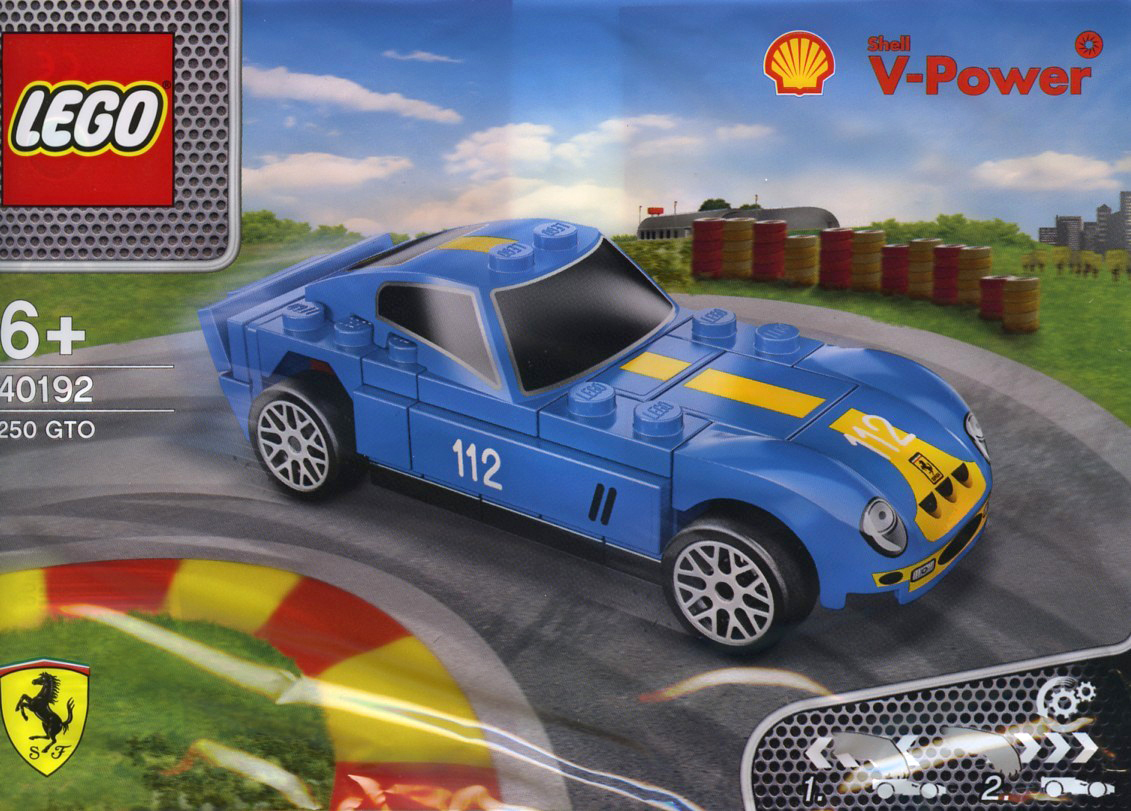 LEGO乐高人仔仓 壳牌 shell 法拉利 250 GTO 跑车 L 40192 车模