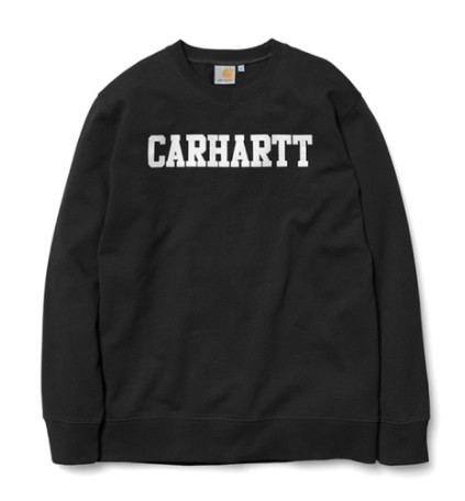 carhartt wip 套头卫衣 经典百搭基本款 薄毛圈 黑色