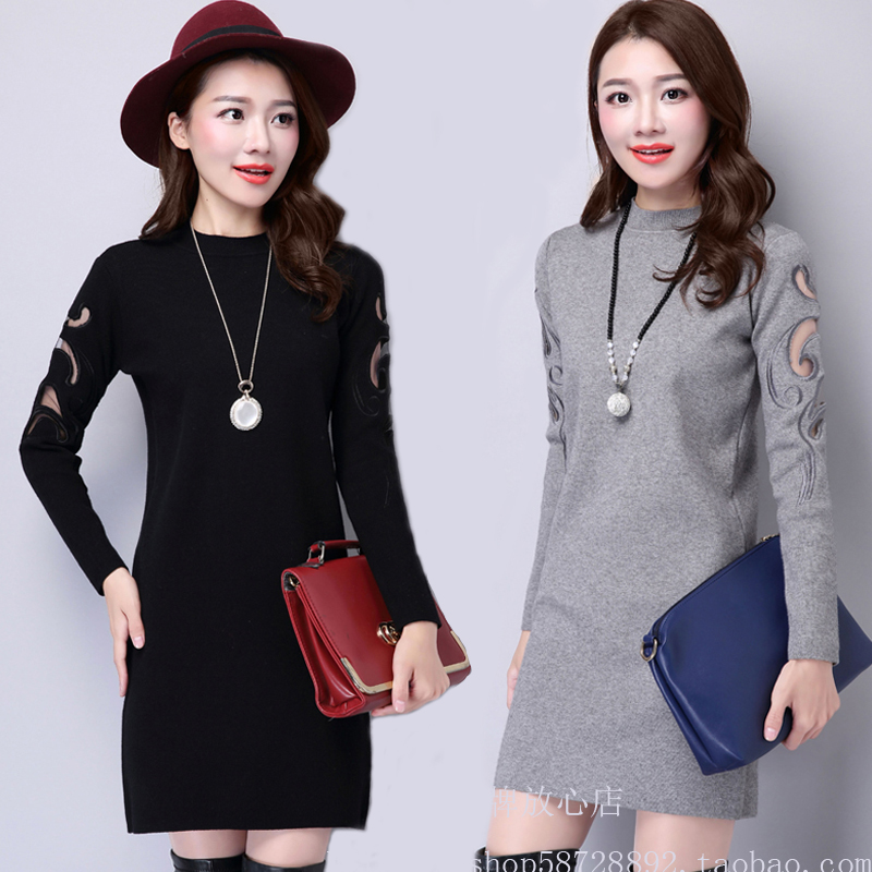 冬季新品2015正品牌女装加厚半高领毛衣女中长款韩版打底针织衫