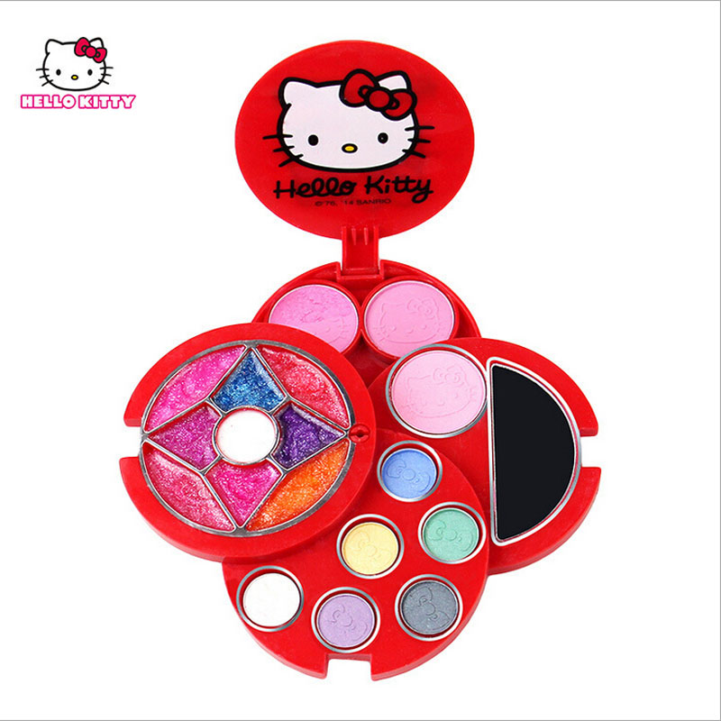 Hello Kitty凯蒂猫儿童迷你化妆盒 专业表演化妆品眼影唇彩彩妆盒