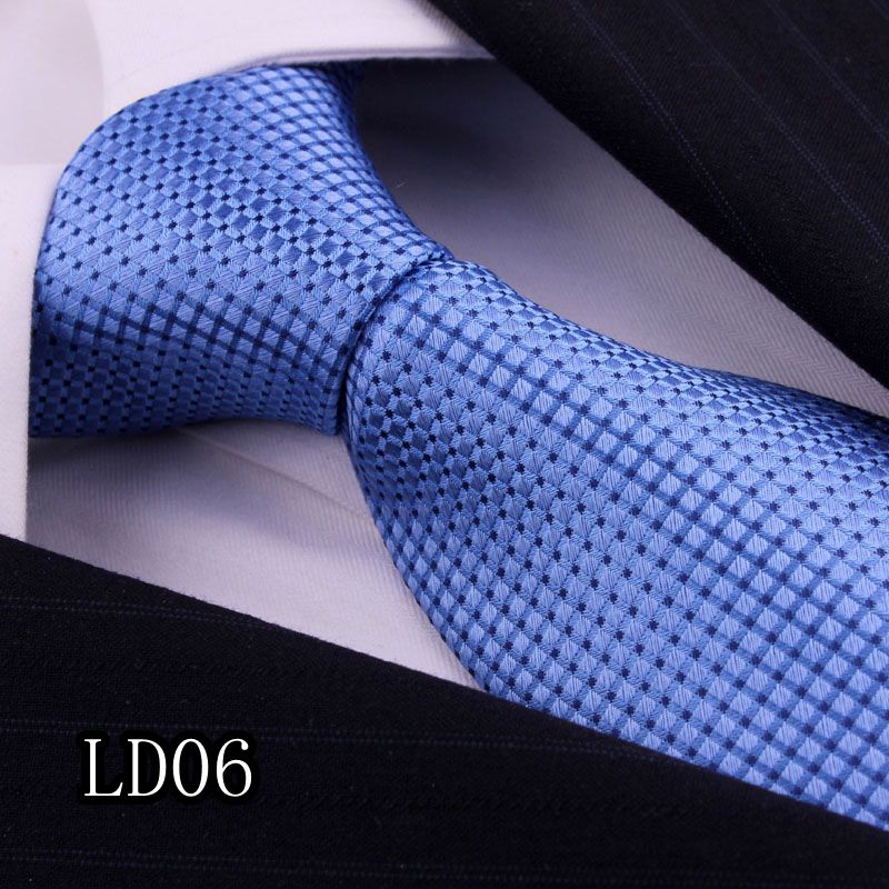 猎尚 高档真丝领带男士正装商务8.5厘米蓝色桑蚕丝领带