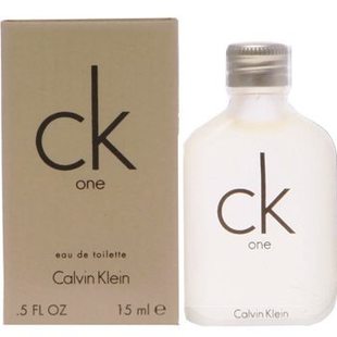 畅销推荐！CK ONE凯文克莱中性清新淡香水Q版15ML 专柜正品小样
