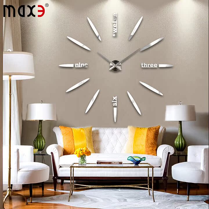 大气简约超大尺寸大挂钟客厅时尚艺术挂表 DIY个性时钟创意钟表