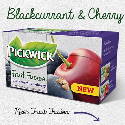 特价荷兰进口pickwic黑加仑车厘子混合水果茶 果茶茶包盒装20小包