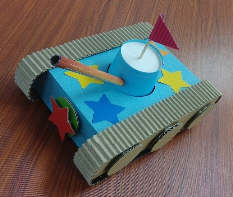废物利用环保自制儿童手工瓦楞纸diy飞机坦克幼儿手成制作材料包
