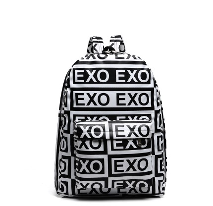 新款韩版潮时尚EXO中学生书包帆布星空双肩包男女旅行背包学院风
