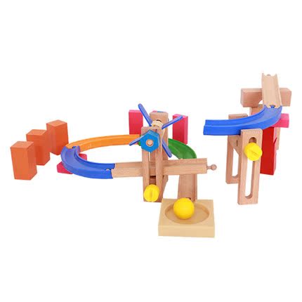 螺母组合滚珠过山车轨道积木可拆卸拆装玩具儿童益智动手组装玩具