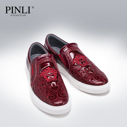 PINLI品立 2015夏季新款时尚男鞋 个性懒人鞋休闲鞋潮鞋男X0382