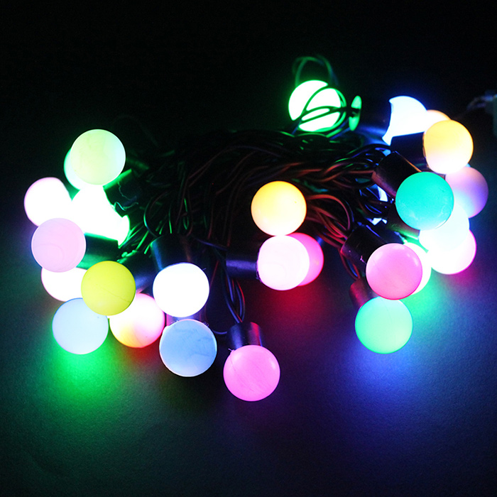 LED圣诞灯彩灯七彩快闪灯装饰灯灯串球泡灯串灯圣诞节