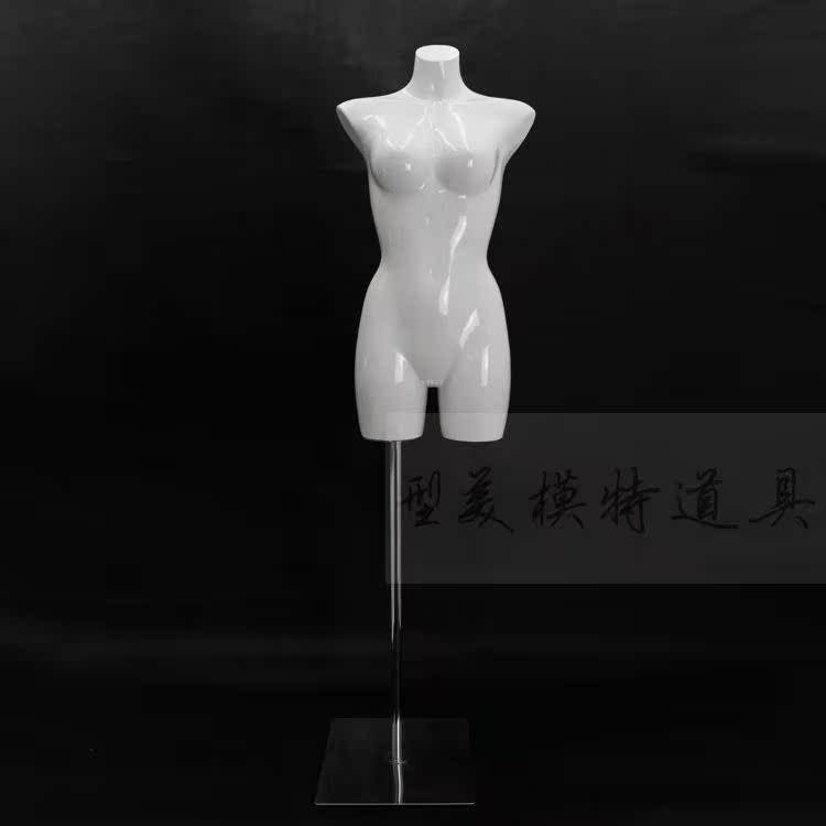 【亮白色】女半身服装假模特展示道具文胸内衣拍照3D立体镂空P图