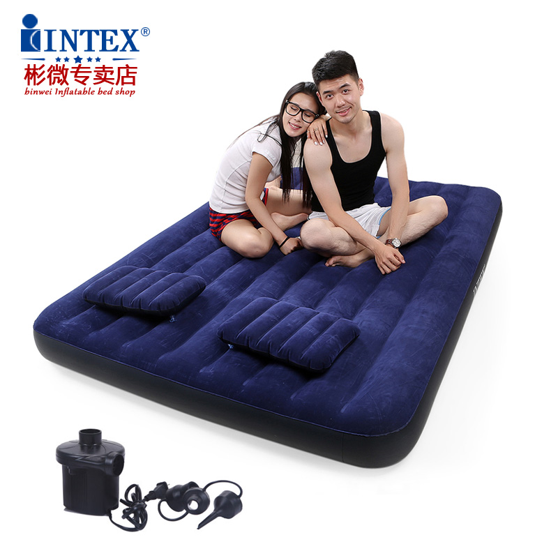 经典充气床单人加大加厚INTEX户外帐篷内置充气床垫单人气垫床