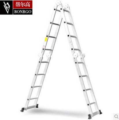 帮尔高多功能折叠梯加厚家用梯人字梯直梯脚手架工程梯子