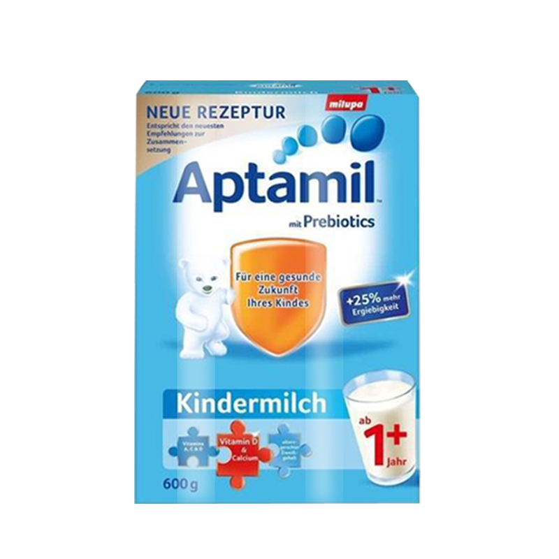 2瓶装德国Aptamil爱他美 1+段 600g 婴幼儿配方奶粉 保税区现货