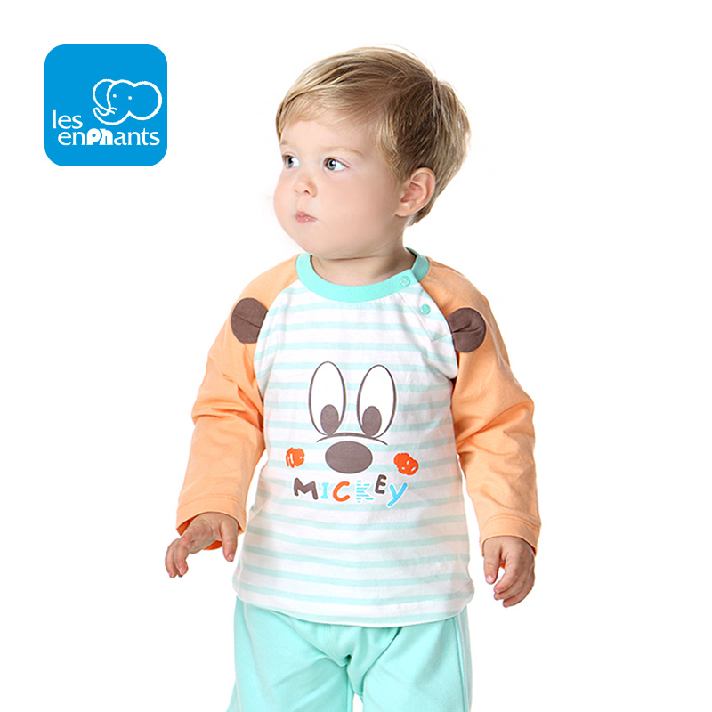 丽婴房童装迪士尼宝宝可爱卡通米奇长袖T恤男童卡通长袖T恤2015春