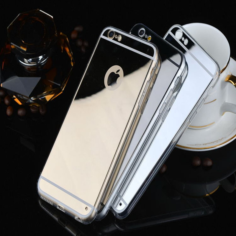 iphone6手机壳奢华镜面苹果6plus硅胶电镀软壳5S日韩保护套4.7套