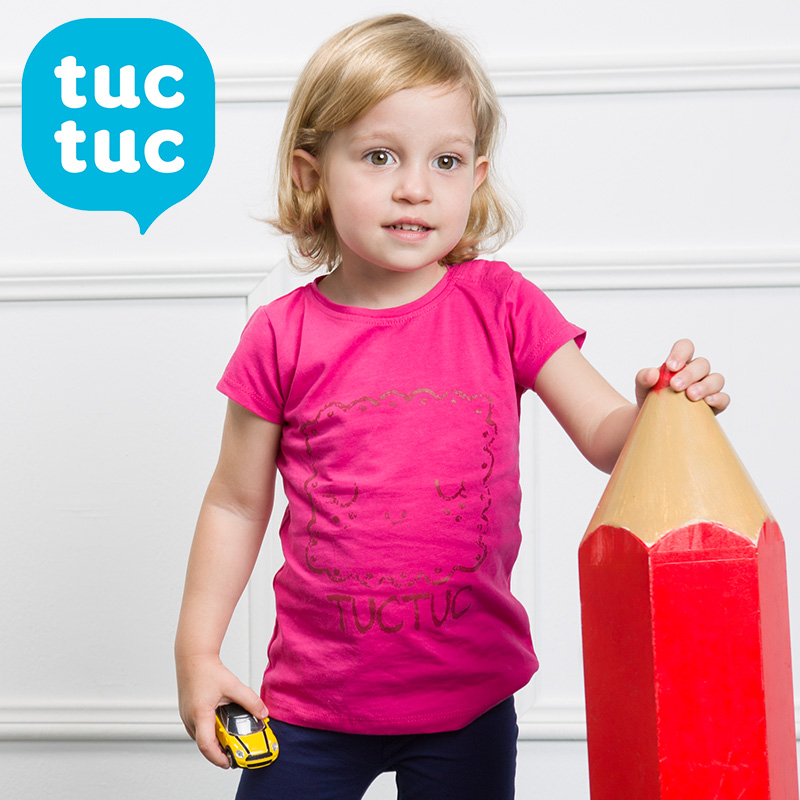 TUC TUC 童装女夏季 女童婴幼儿短袖T恤衫 中大童女宝宝上衣短袖