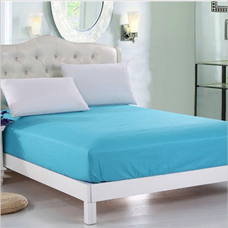 床笠纯棉床垫套席梦思床垫保护套全棉床单定制床罩纯色床笠单件