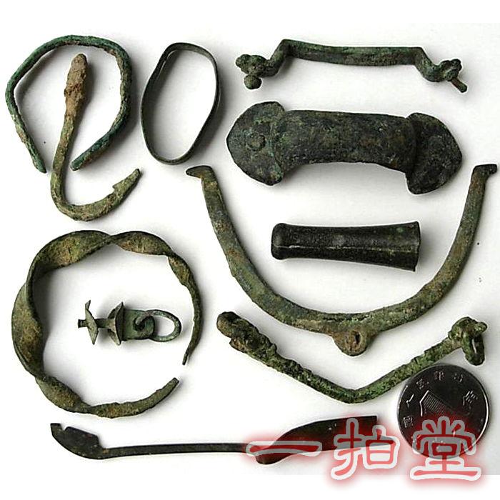 一拍堂保真古董收藏品战汉唐宋时期古玩青铜器杂件锁具饰件收藏品
