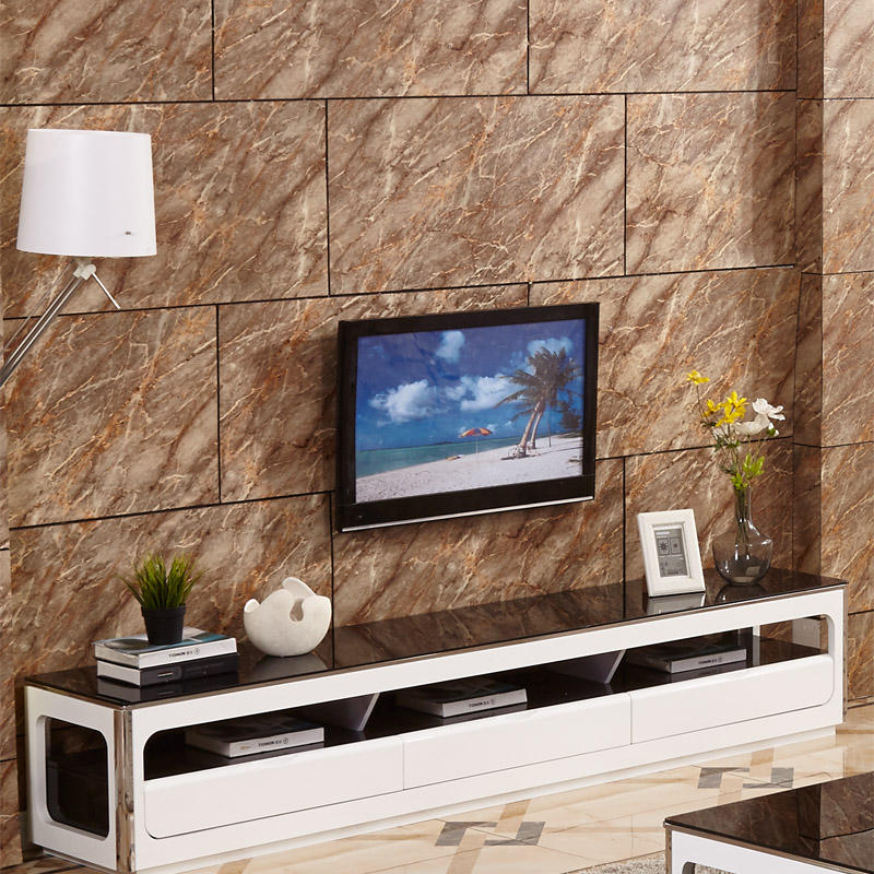 简约现代欧式钢化玻璃实木抽屉储物地柜黑白烤漆不锈钢电视柜组合